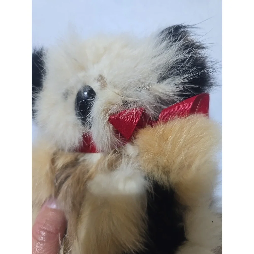 Vintage Real Fur Rabbit ?‎ Koala Bear Plush Plastic Body Multicolor